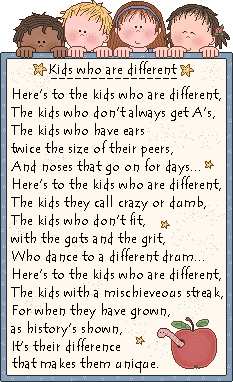To the kids who are different